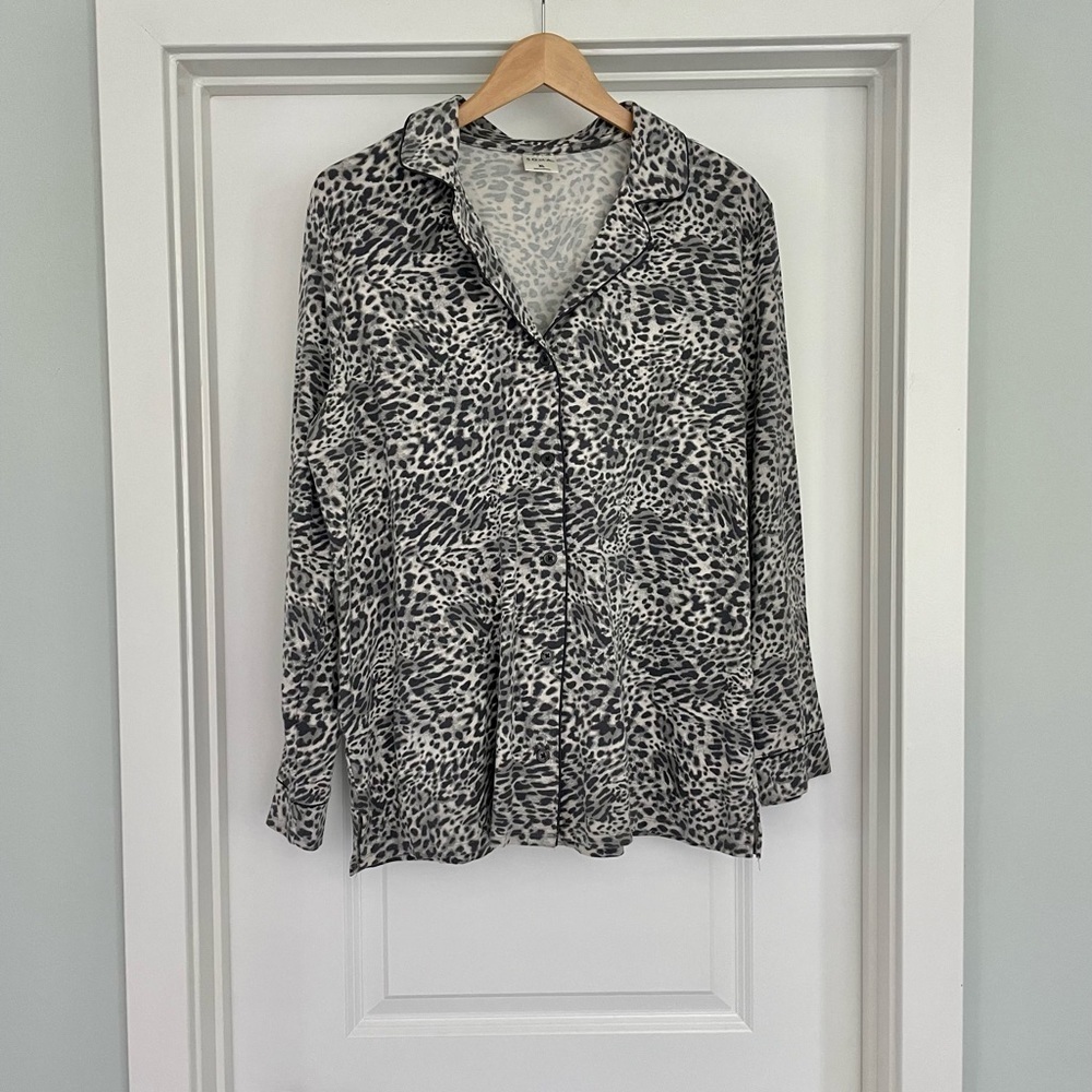 NWOT Soma Leopard Pajama Top XL